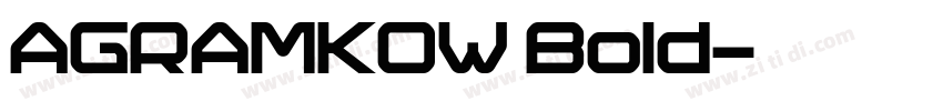 AGRAMKOW Bold字体转换